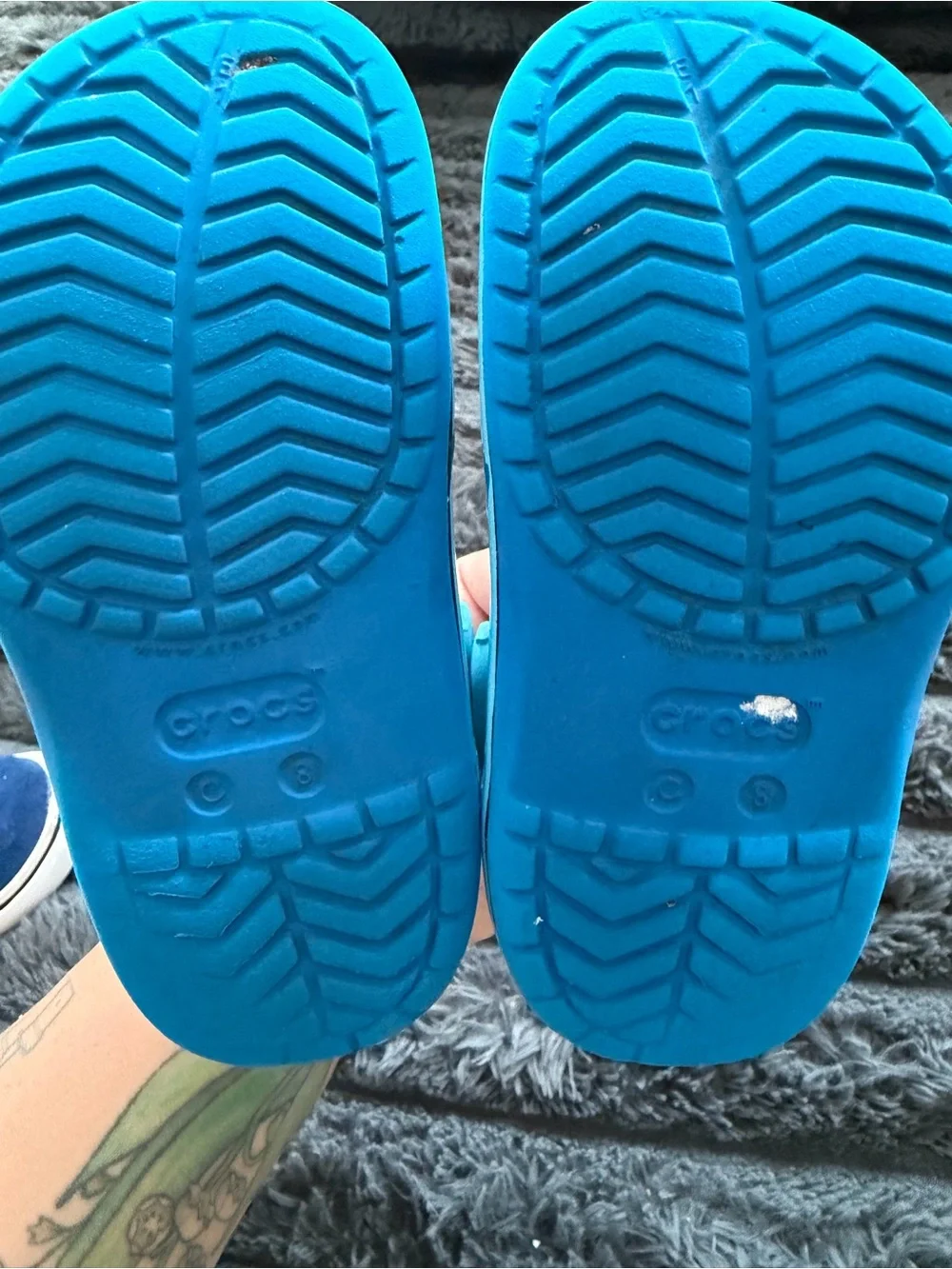 CROCS scuffs around